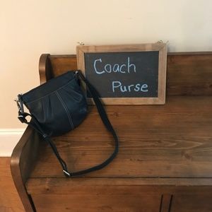 Black Leather Coach Purse